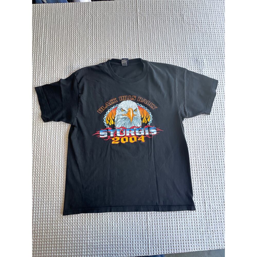 Good Sports Men's Size L Black Hills Rally Sturgis 2004/2003 22X25.75
